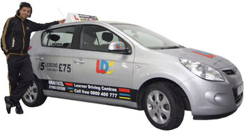 Nirav Patel's driving school car